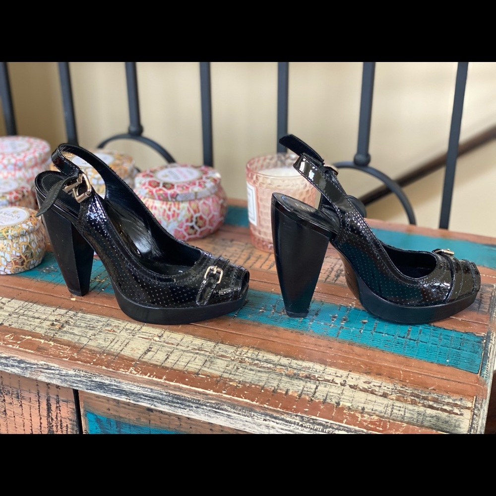 Fendi Black Patent Heels